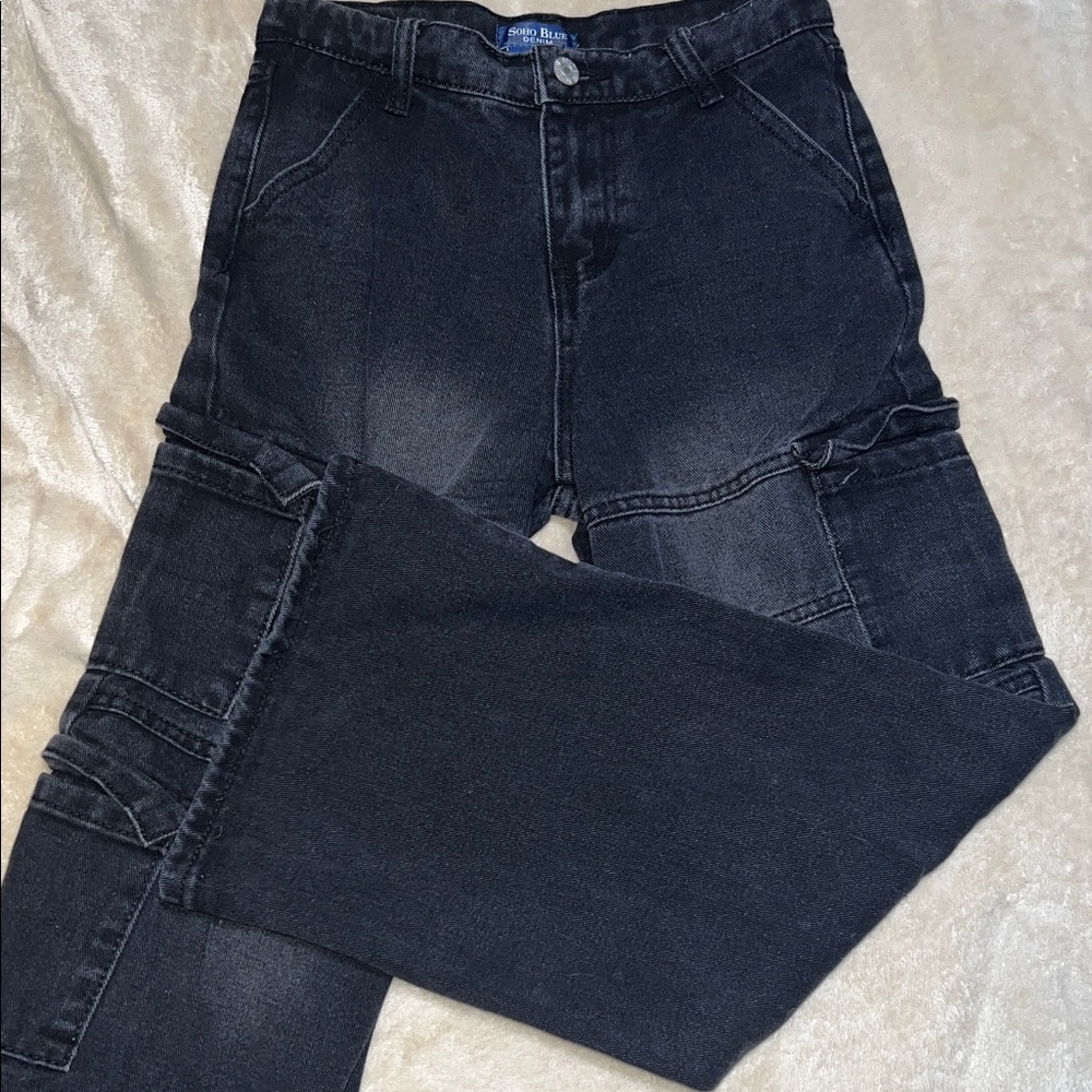 Soho Kids Charcoal Relaxed Pants